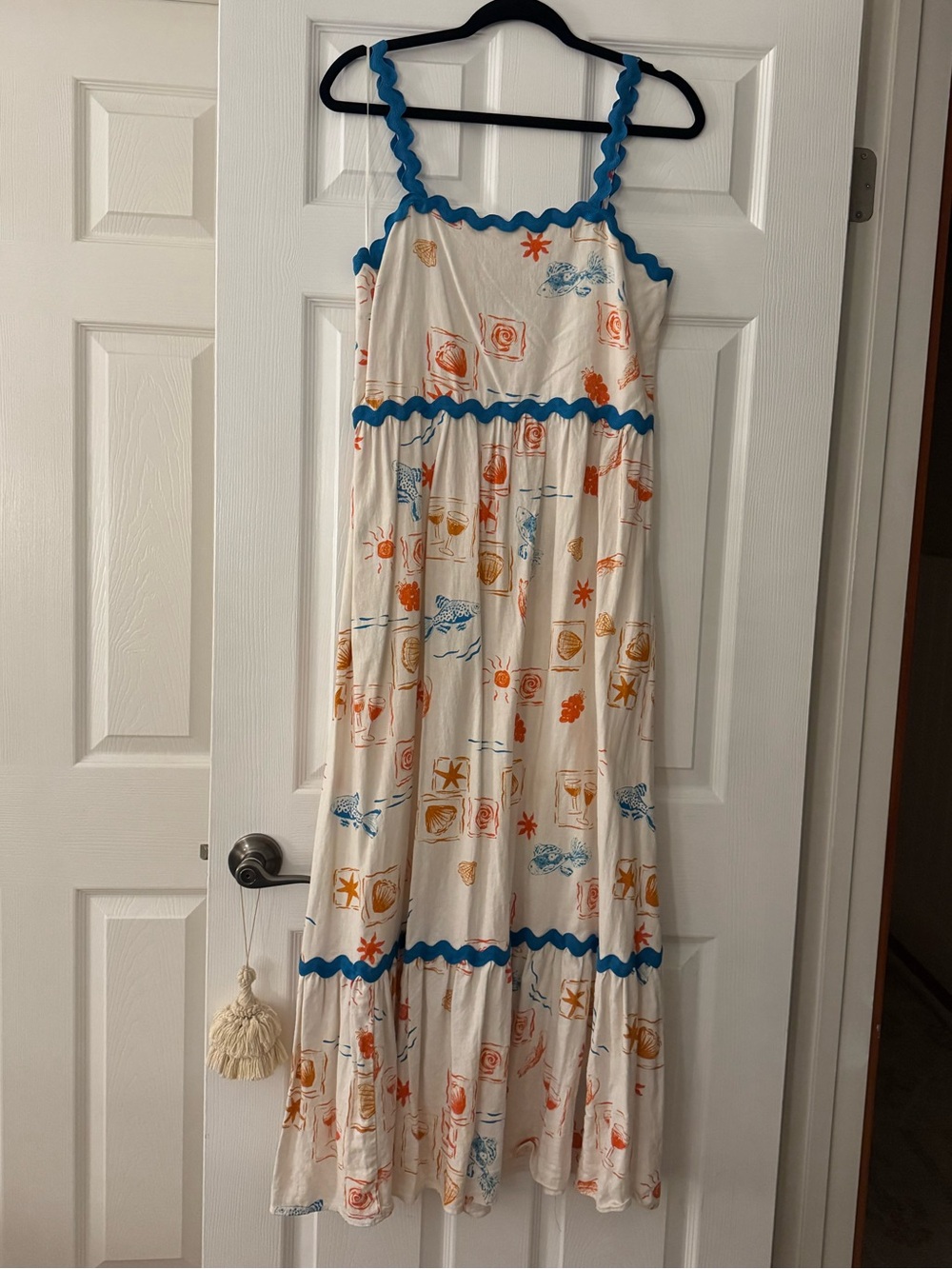 Cream “Coastal” Maxi Sundress
